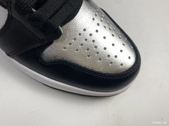 OG CD0461-001 SILVER AIR 1 HIGH JORDAN WMNS TOE 0617
